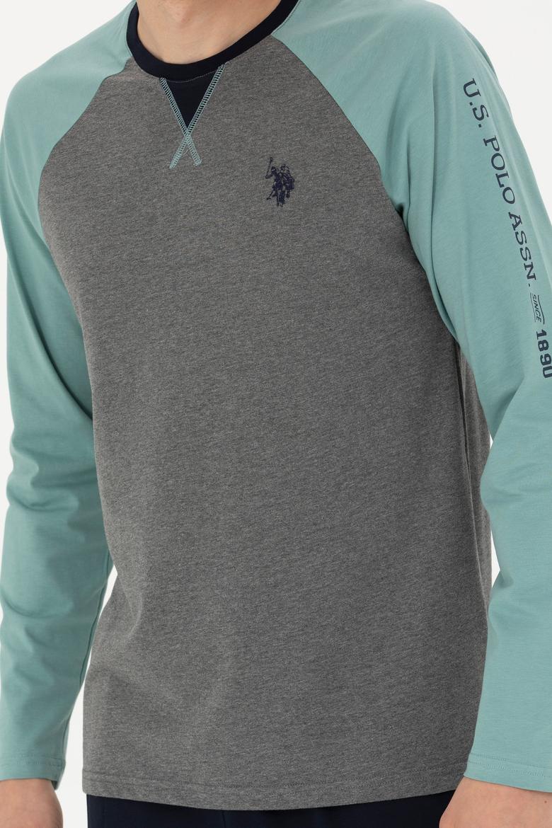 Erkek Antrasit Melanj Pijama Takımı - 50284694002