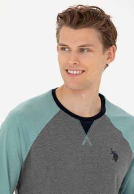 Erkek Antrasit Melanj Pijama Takımı - 50284694002