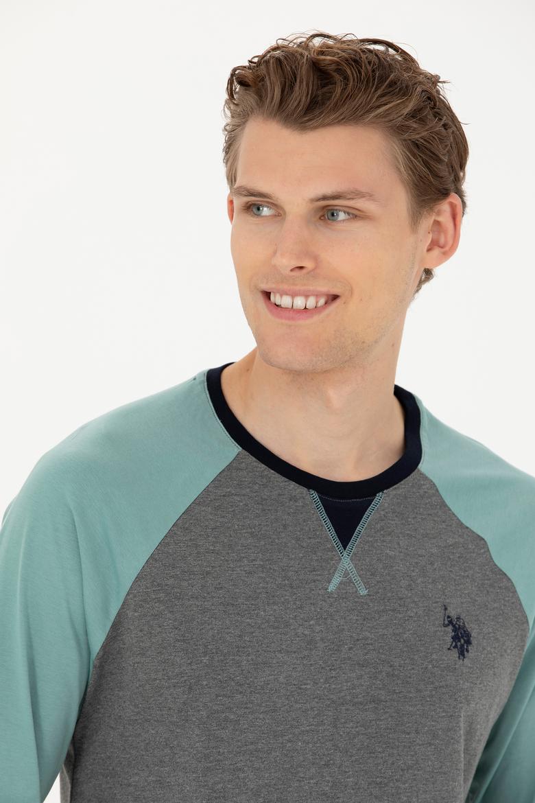 Erkek Antrasit Melanj Pijama Takımı - 50284694002