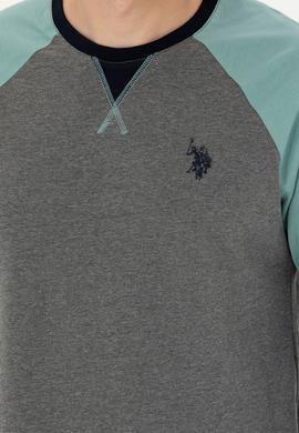 Erkek Antrasit Melanj Pijama Takımı - 50284694002