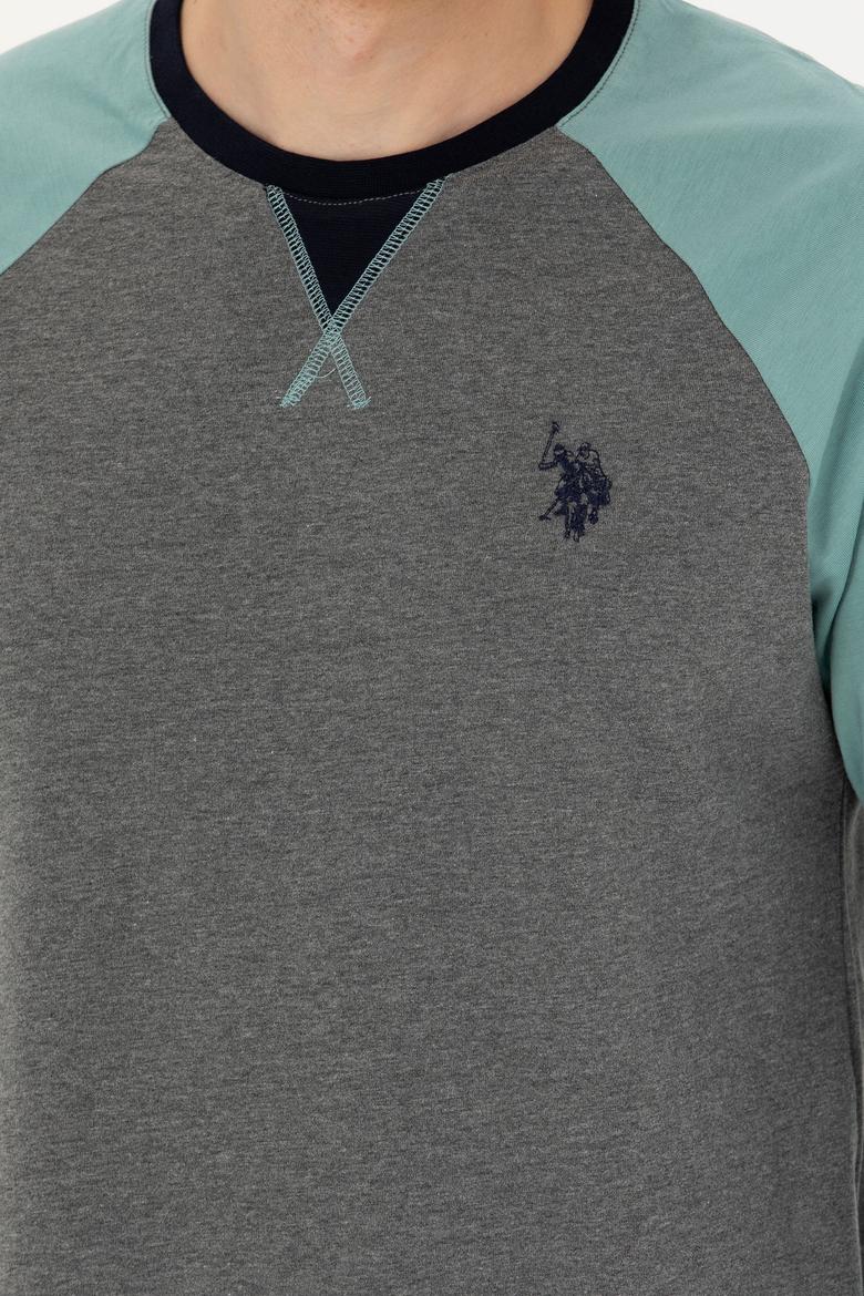 Erkek Antrasit Melanj Pijama Takımı - 50284694002