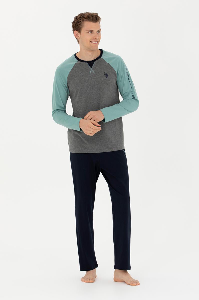 Erkek Antrasit Melanj Pijama Takımı