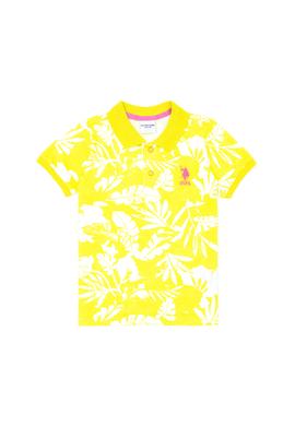 Erkek Çocuk Neon Sarı Polo Yaka Tişört - 50263538013