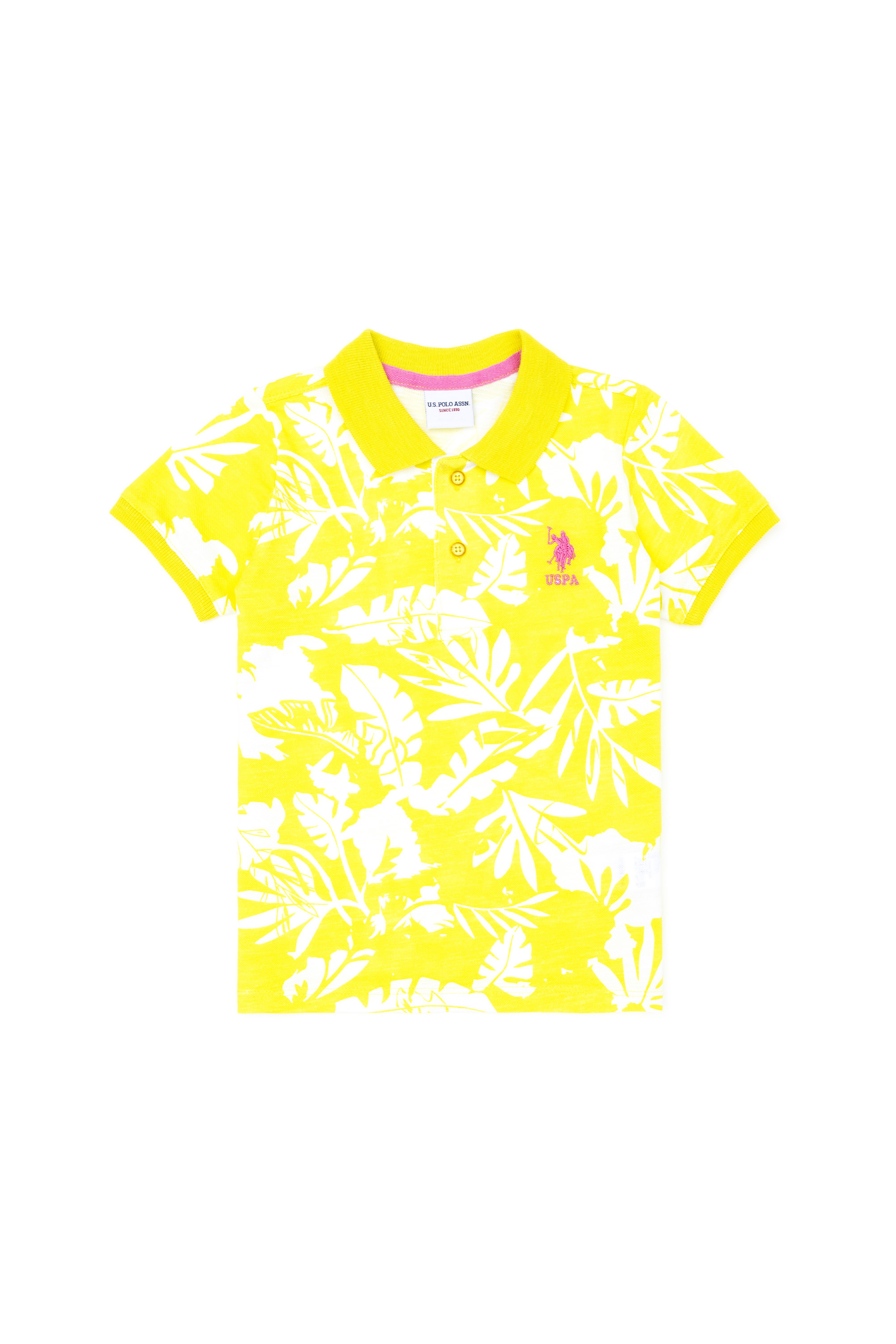 Erkek Çocuk Neon Sarı Polo Yaka Tişört - Image 1