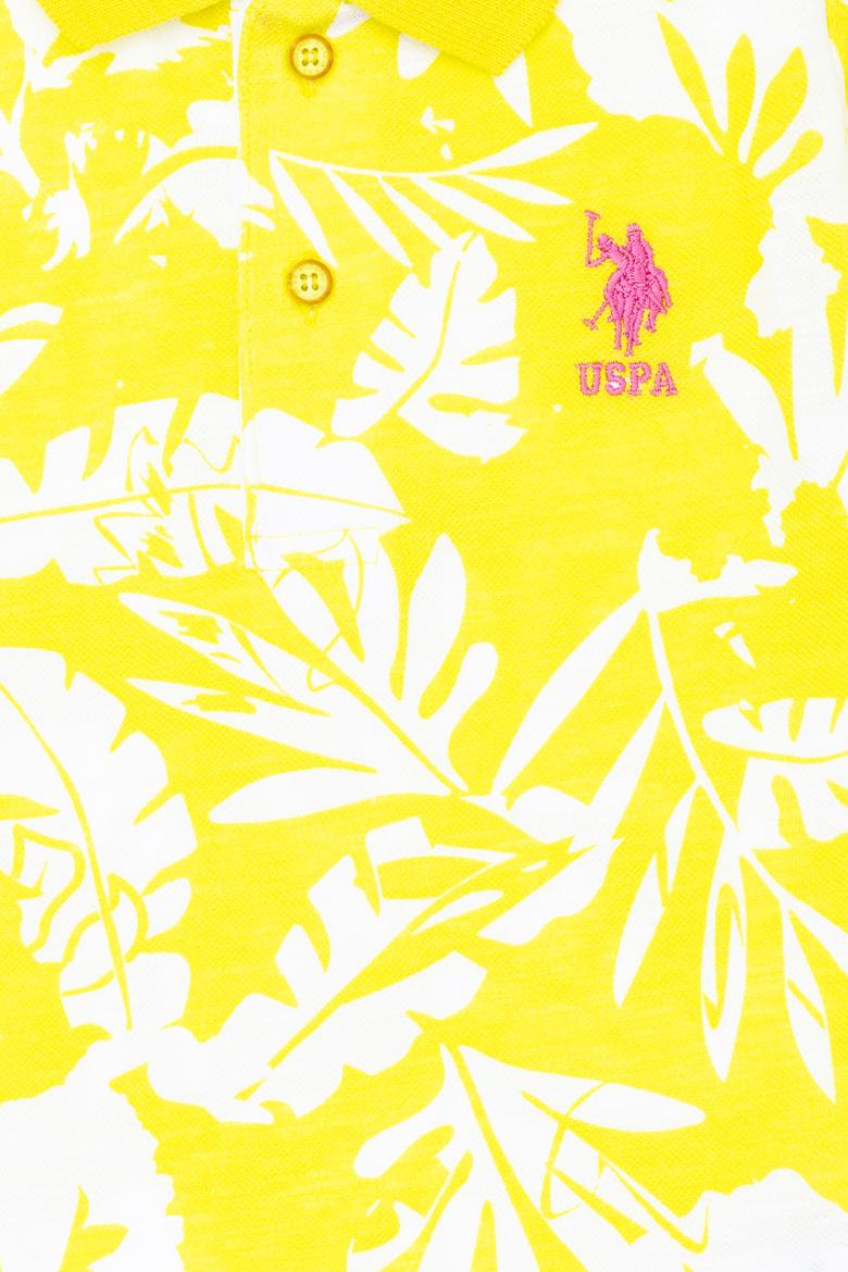 Erkek Çocuk Neon Sarı Polo Yaka Tişört - 50263538013