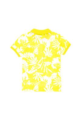 Erkek Çocuk Neon Sarı Polo Yaka Tişört - 50263538013