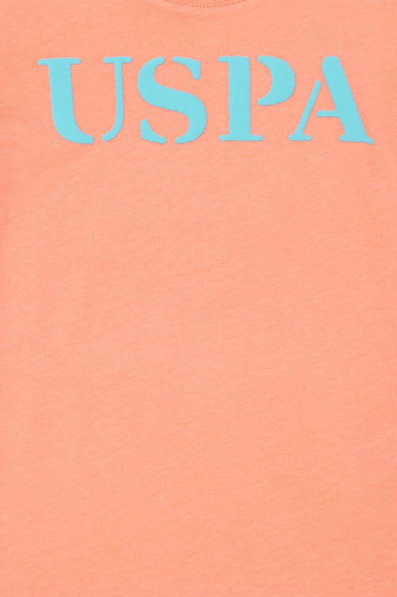 Çocuk Somon Basic Bisiklet Yaka Tişört