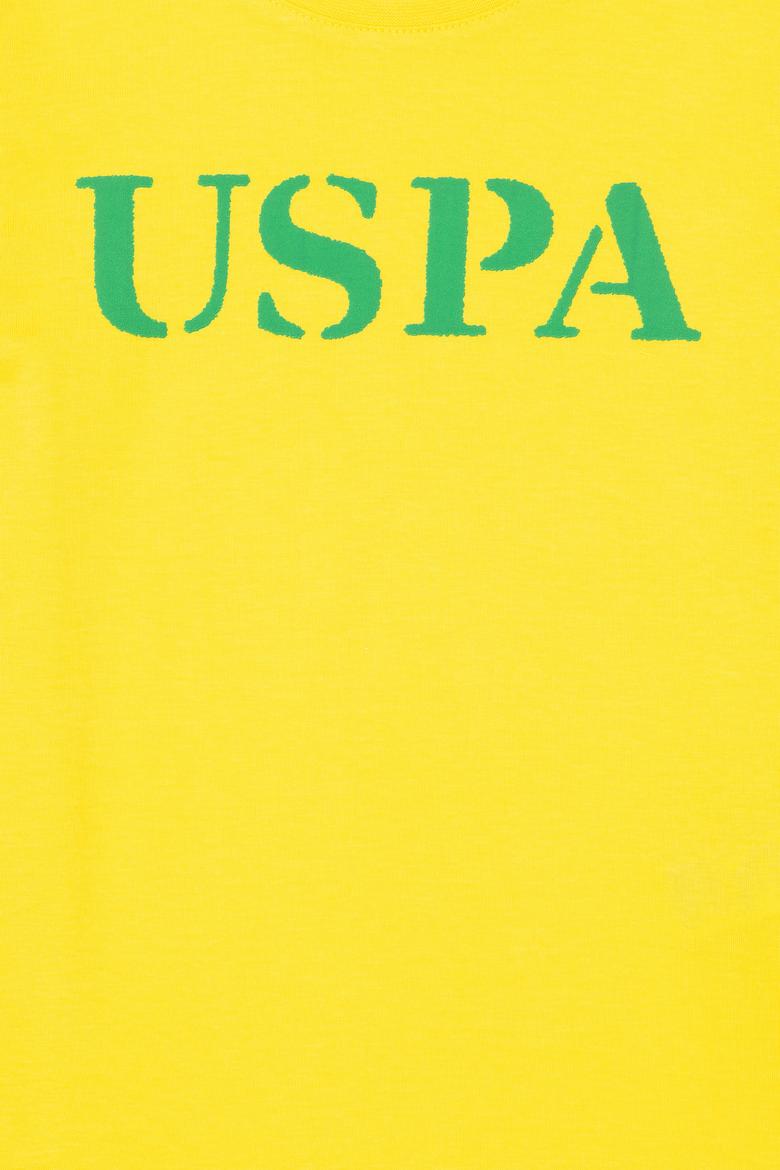 Çocuk Sarı Basic Bisiklet Yaka Tişört - 50263028122