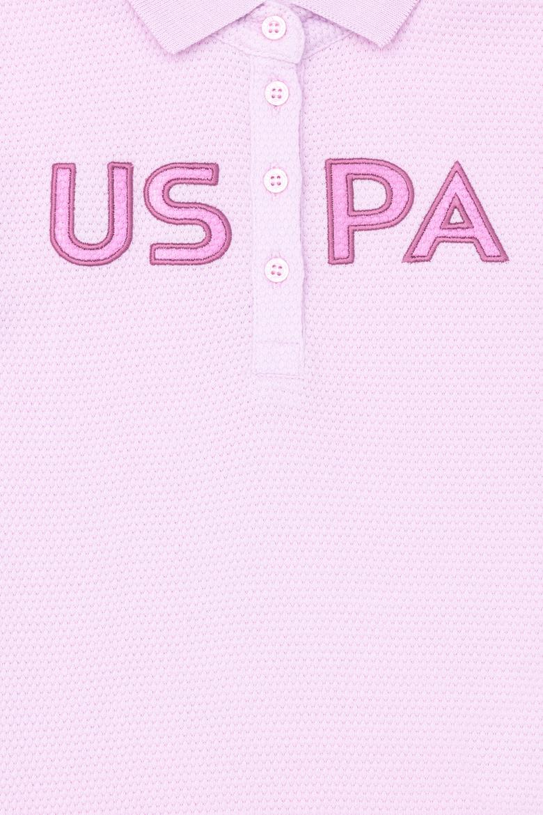 Kız Çocuk Manolya Polo Yaka Tişört - 50263649025