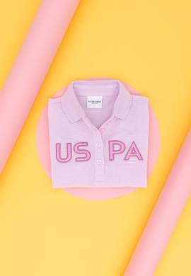 Kız Çocuk Manolya Polo Yaka Tişört - 50263649025