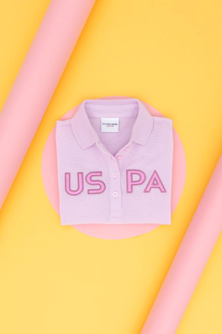 Kız Çocuk Manolya Polo Yaka Tişört