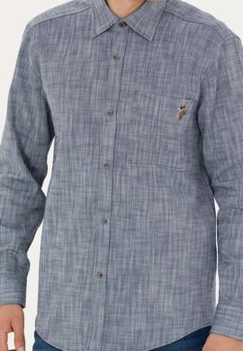 Erkek Lacivert Uzun Kollu Gömlek - 50272701010