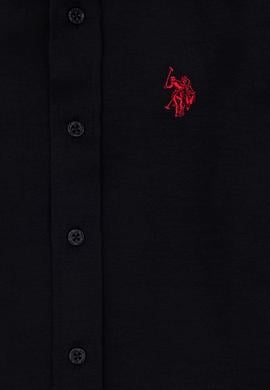 Erkek Çocuk Siyah Uzun Kollu Basic Gömlek - 50277633018