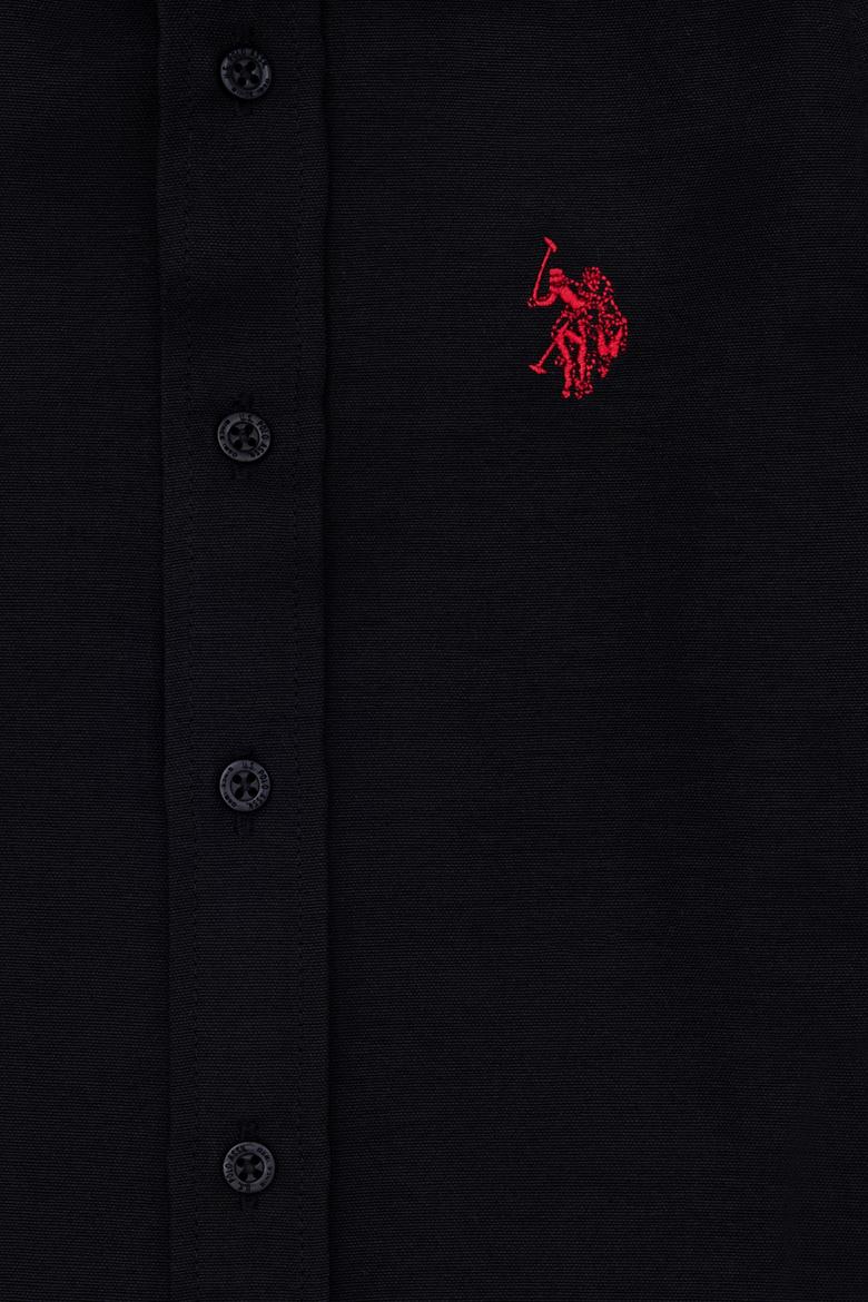 Erkek Çocuk Siyah Uzun Kollu Basic Gömlek - 50277633018