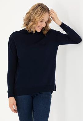 Kadın Lacivert Basic Kazak - 50269012013