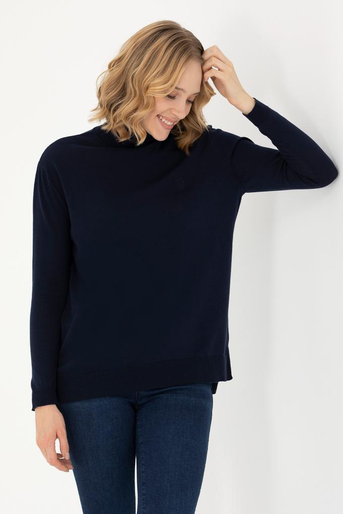 Kadın Lacivert Basic Kazak