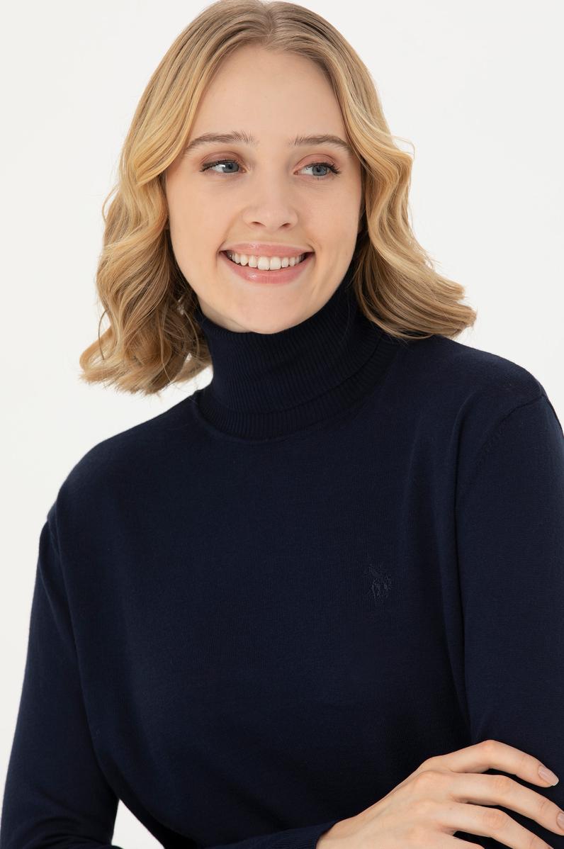 Kadın Lacivert Basic Kazak