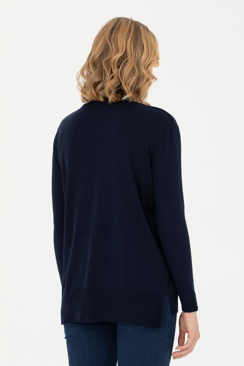 Kadın Lacivert Basic Kazak - 50269012013