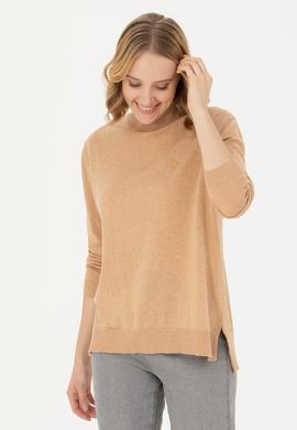 Kadın Kum Melanj Basic Kazak - 50269012054