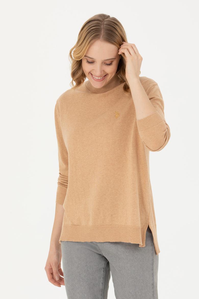 Kadın Kum Melanj Basic Kazak - 50269012054