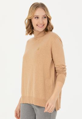 Kadın Kum Melanj Basic Kazak - 50269012054