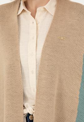 Kadın Kum Triko Panço - 50270458010