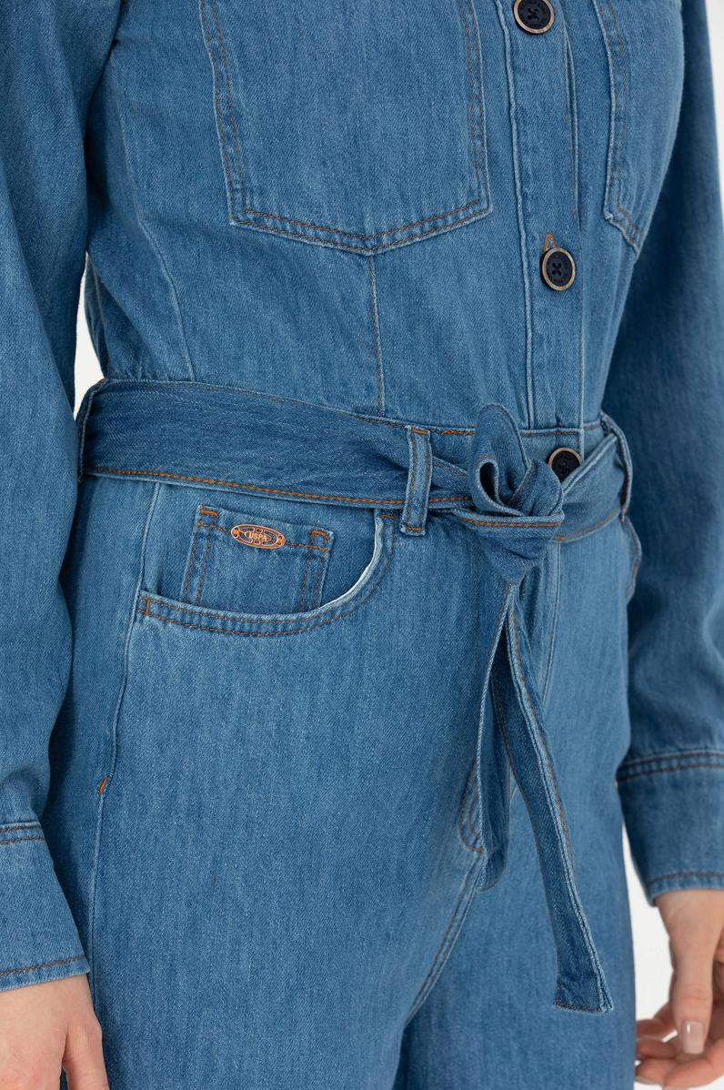 Kadın Mavi Jean Tulum