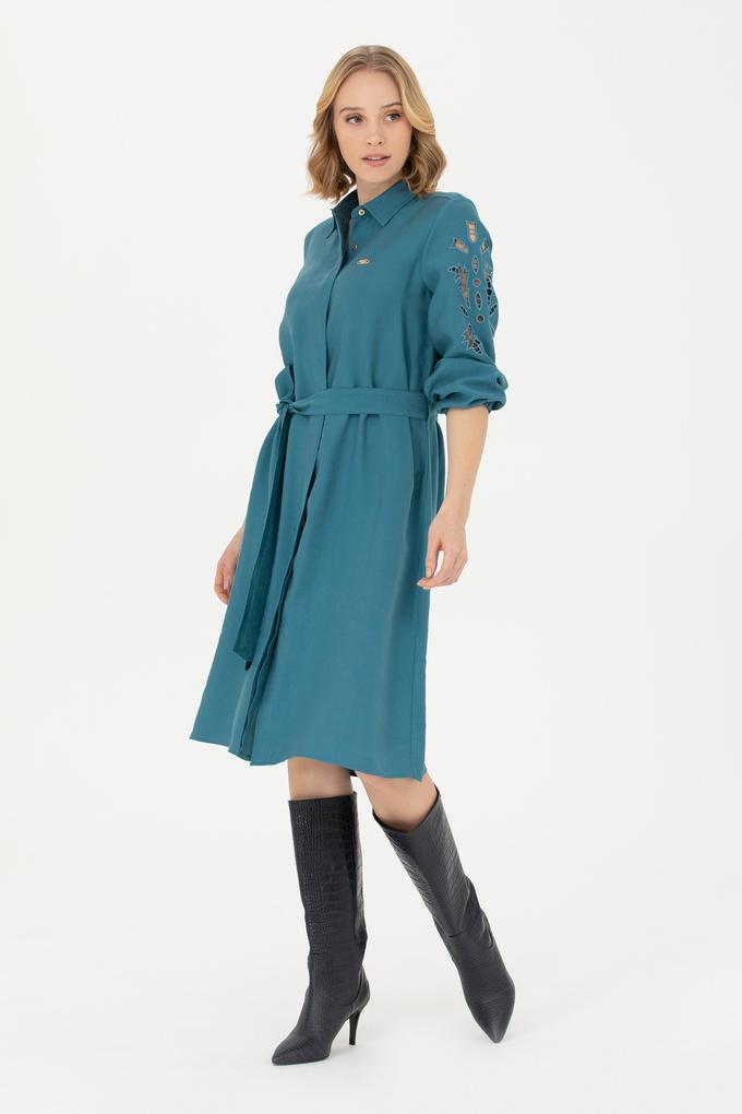 Kadın Petrol Dokuma Elbise