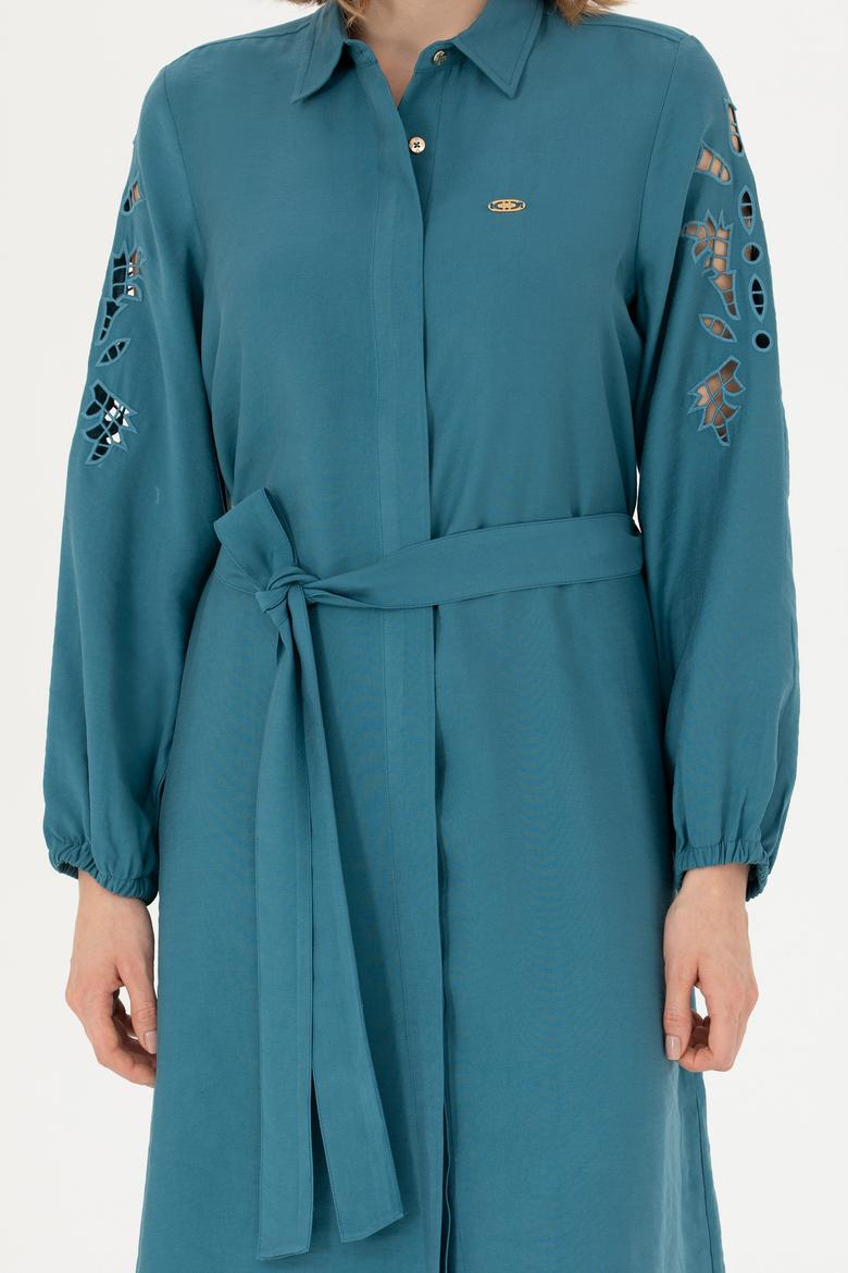 Kadın Petrol Dokuma Elbise - 50271167020