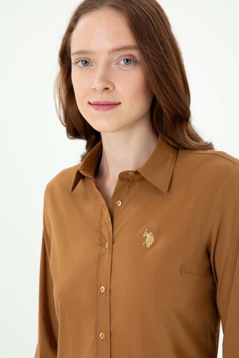 Kadın Coconut Uzun Kollu Basic Gömlek - 50271264035