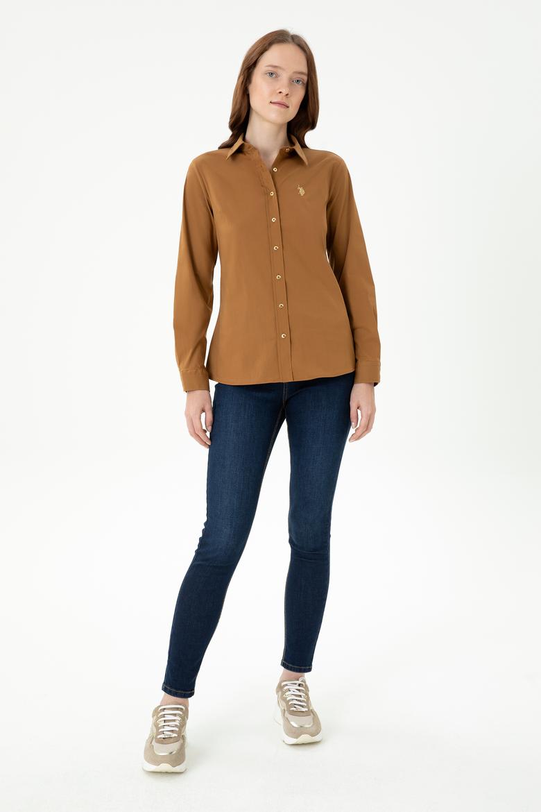 Kadın Coconut Uzun Kollu Basic Gömlek - 50271264035