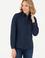 Kadın Lacivert Uzun Kollu Basic Gömlek