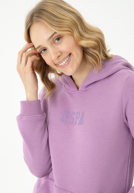 Kadın Lila Basic Sweatshirt - 50271557022