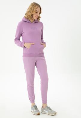 Kadın Lila Basic Sweatshirt - 50271557022