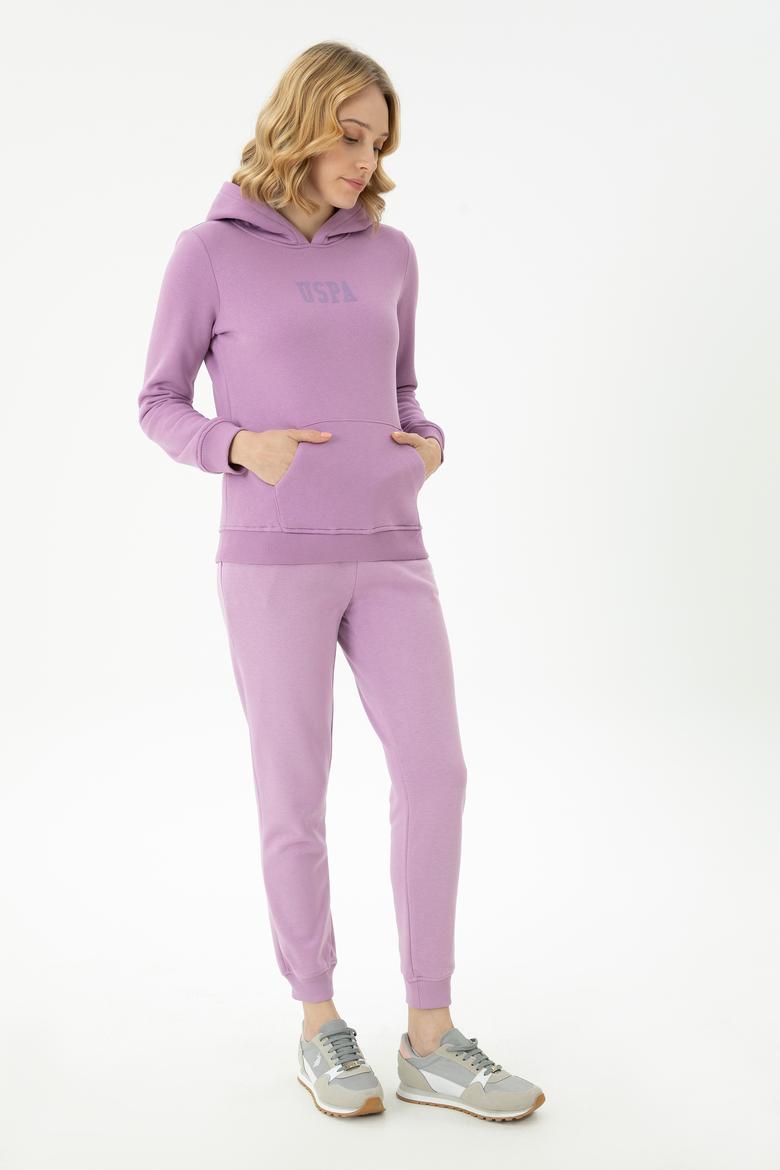 Kadın Lila Basic Sweatshirt - 50271557022