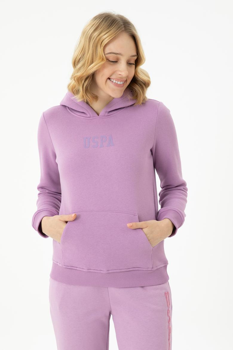 Kadın Lila Basic Sweatshirt - 50271557022