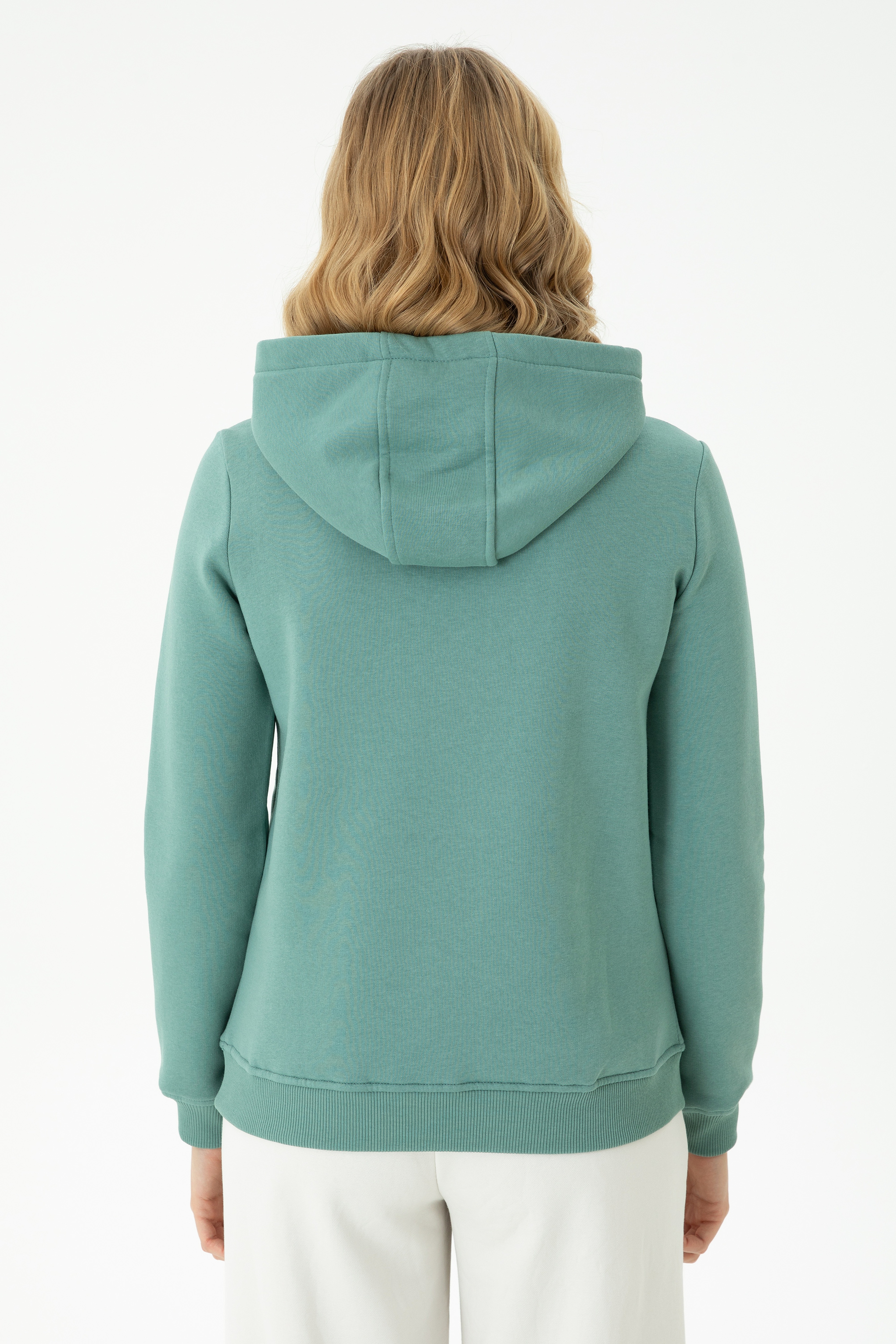 Kadın Mint Basic Sweatshirt