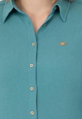 Kadın Mint Örme Gömlek - 50271572007