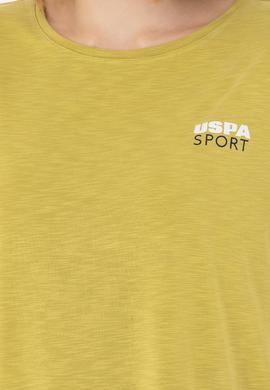 Kadın Fıstık Yeşili Bisiklet Yaka Tişört - 50271621067