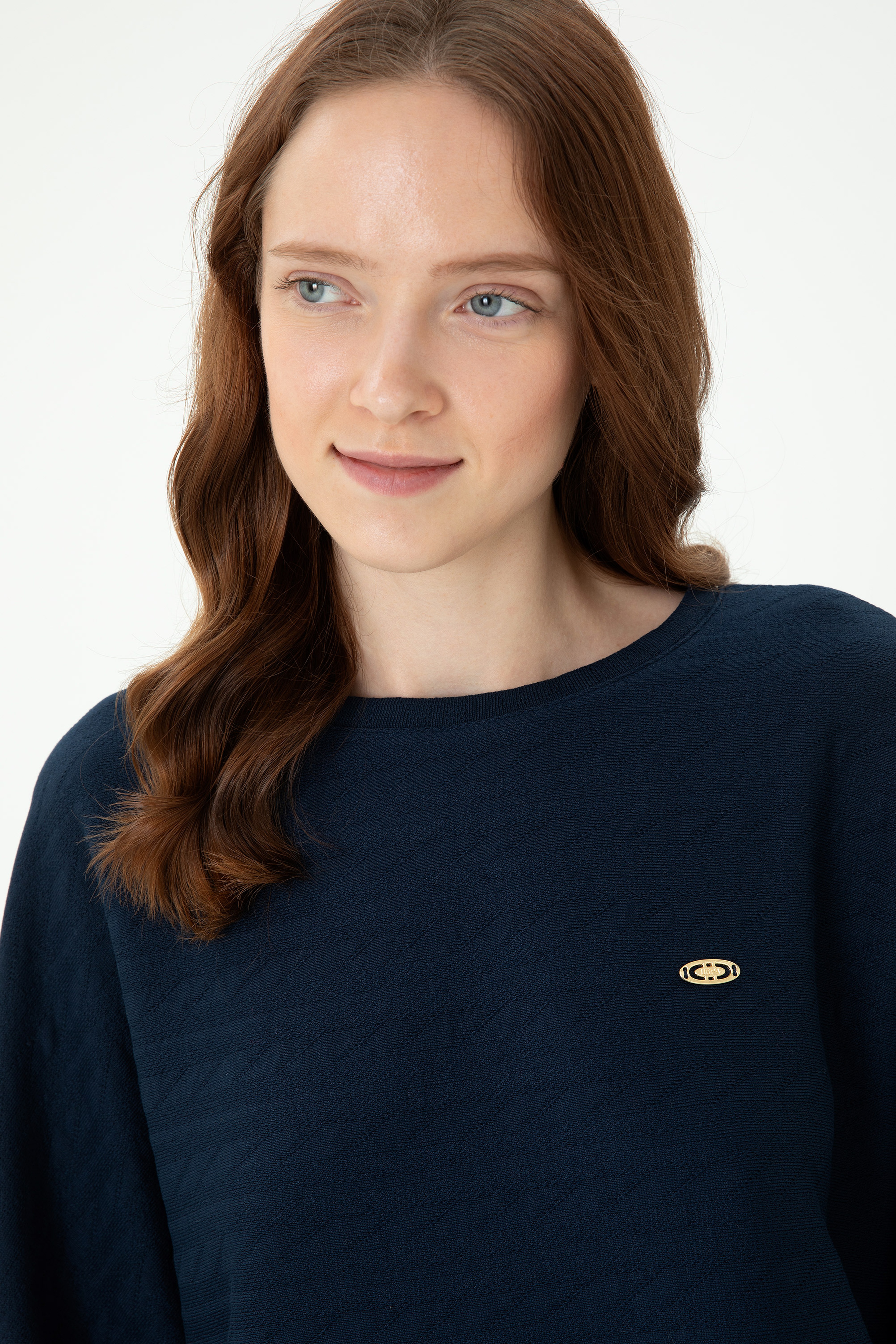 Kadın Lacivert Sweatshirt - Image 2