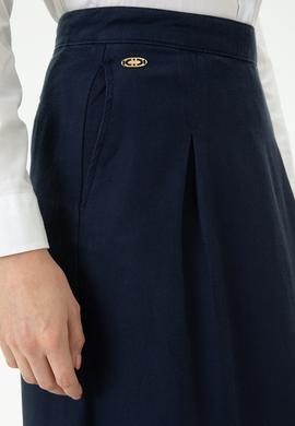 Kadın Lacivert Dokuma Etek - 50276018003