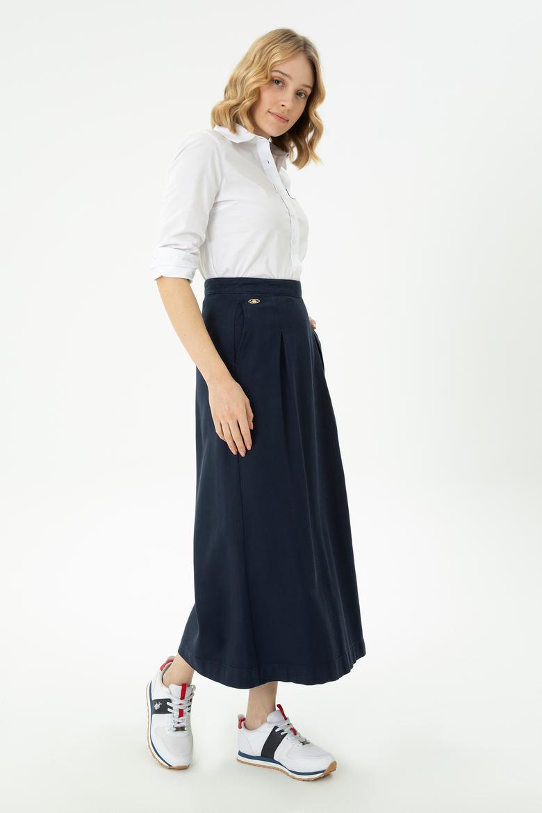 Kadın Lacivert Dokuma Etek - 50276018003