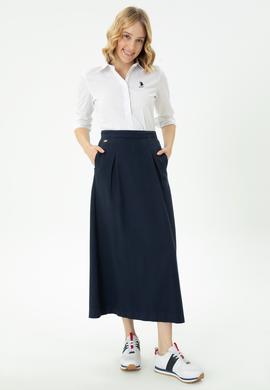 Kadın Lacivert Dokuma Etek - 50276018003