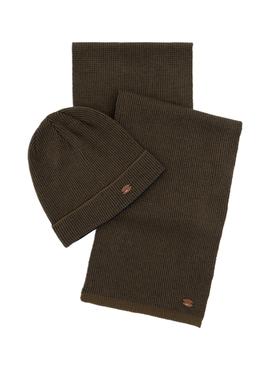 Erkek Kahverengi Kaşkol Bere Takım - 50255080004