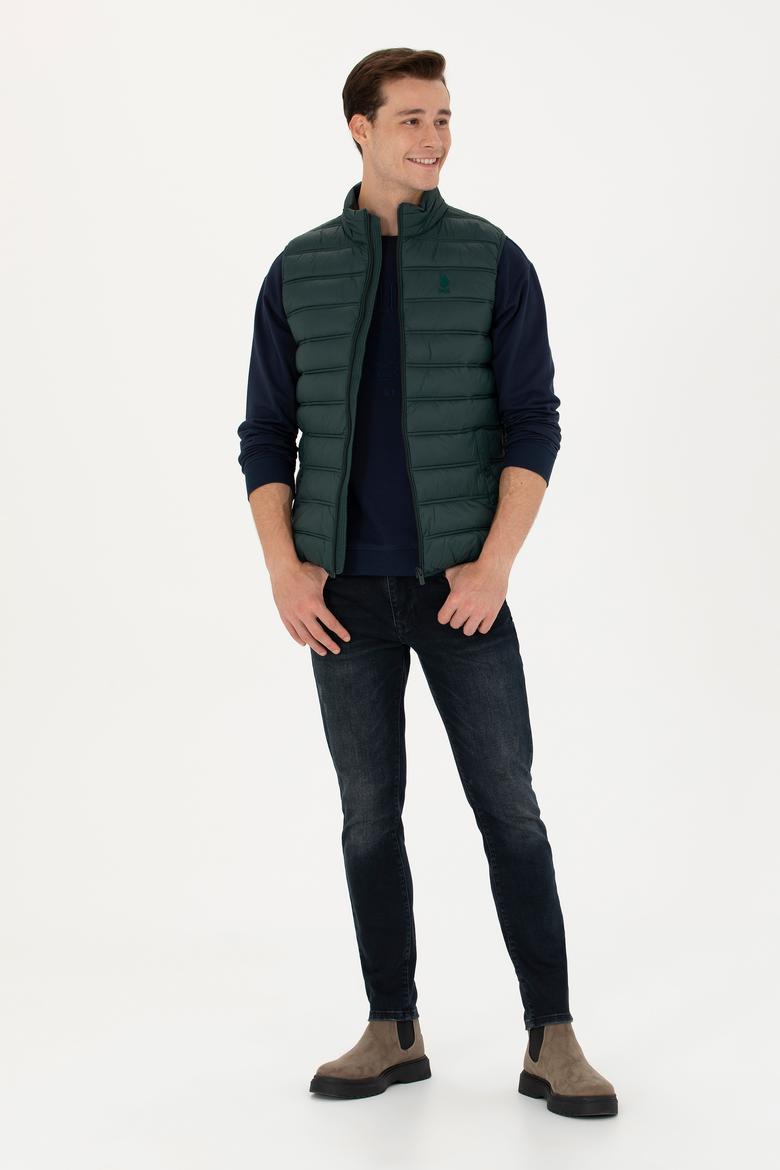 Erkek Koyu Yeşil Yelek - 50269098086