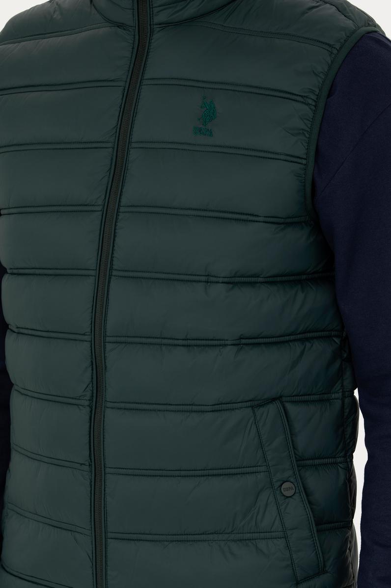 Erkek Koyu Yeşil Yelek