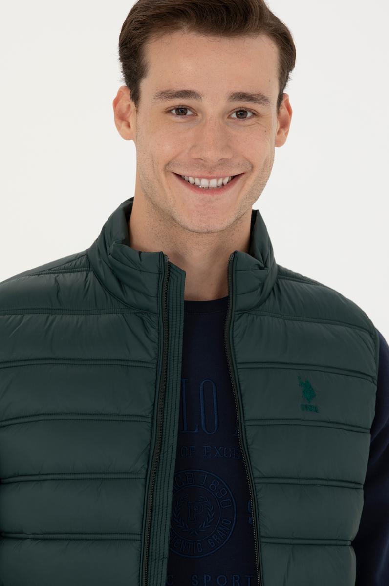 Erkek Koyu Yeşil Yelek