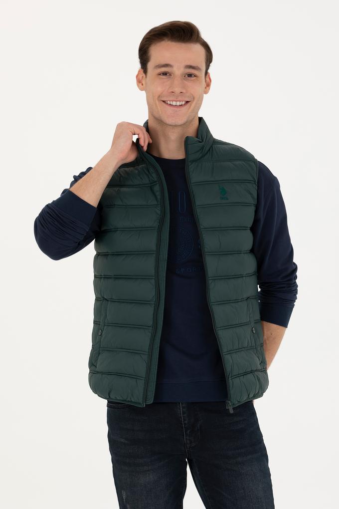 Erkek Koyu Yeşil Yelek