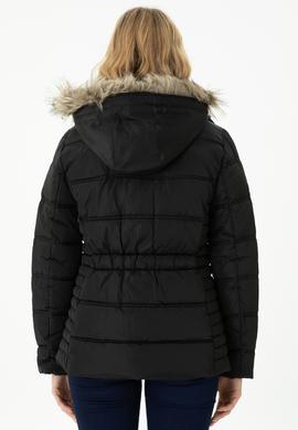 Kadın Siyah Mont - 50270658031