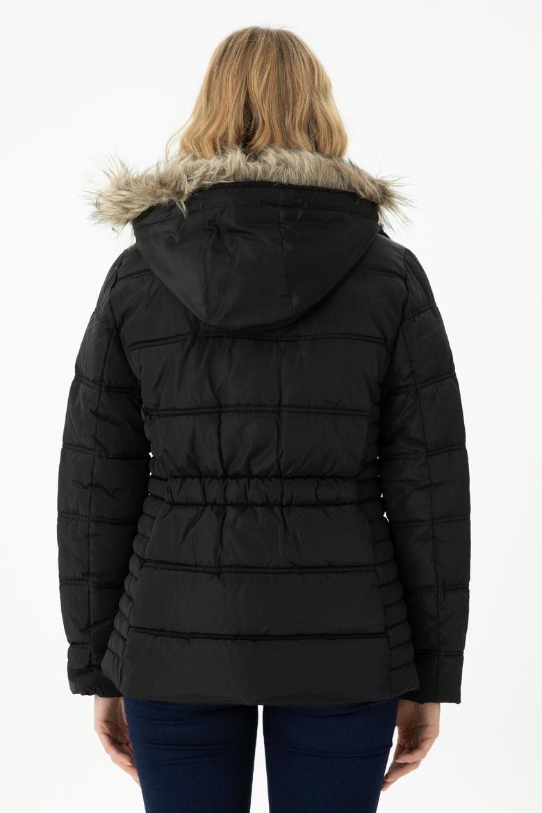 Kadın Siyah Mont - 50270658031